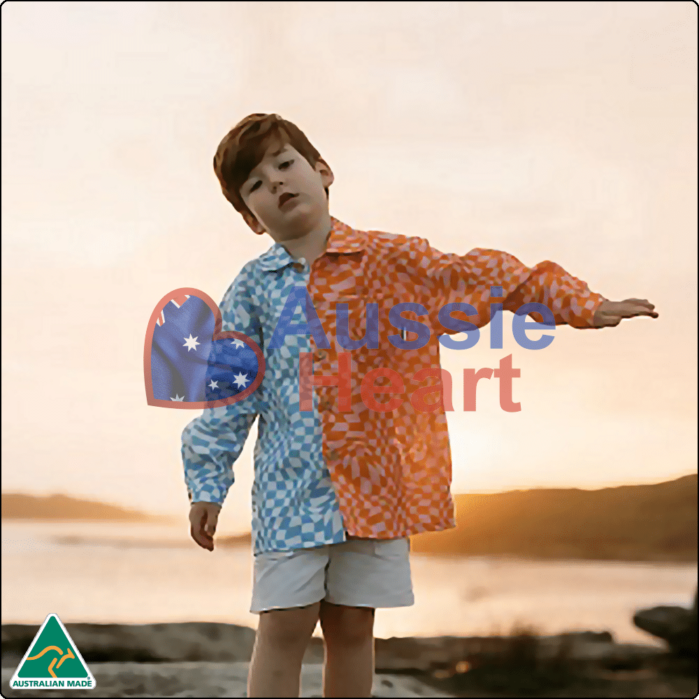 linen_kids_shirt_two_tones_checkered_3 Linen Kids Shirt Two Tones Checkered 3