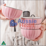 ceramic_dinnerware_pink_9set_2 Ceramic Dinner Set Pink 9 Pieces Set 2