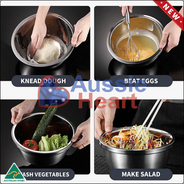 Stainless Steel Mixing Bowls 3 New