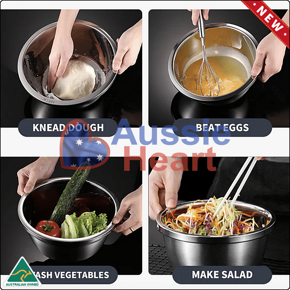 Stainless Steel Mixing Bowls 3 New