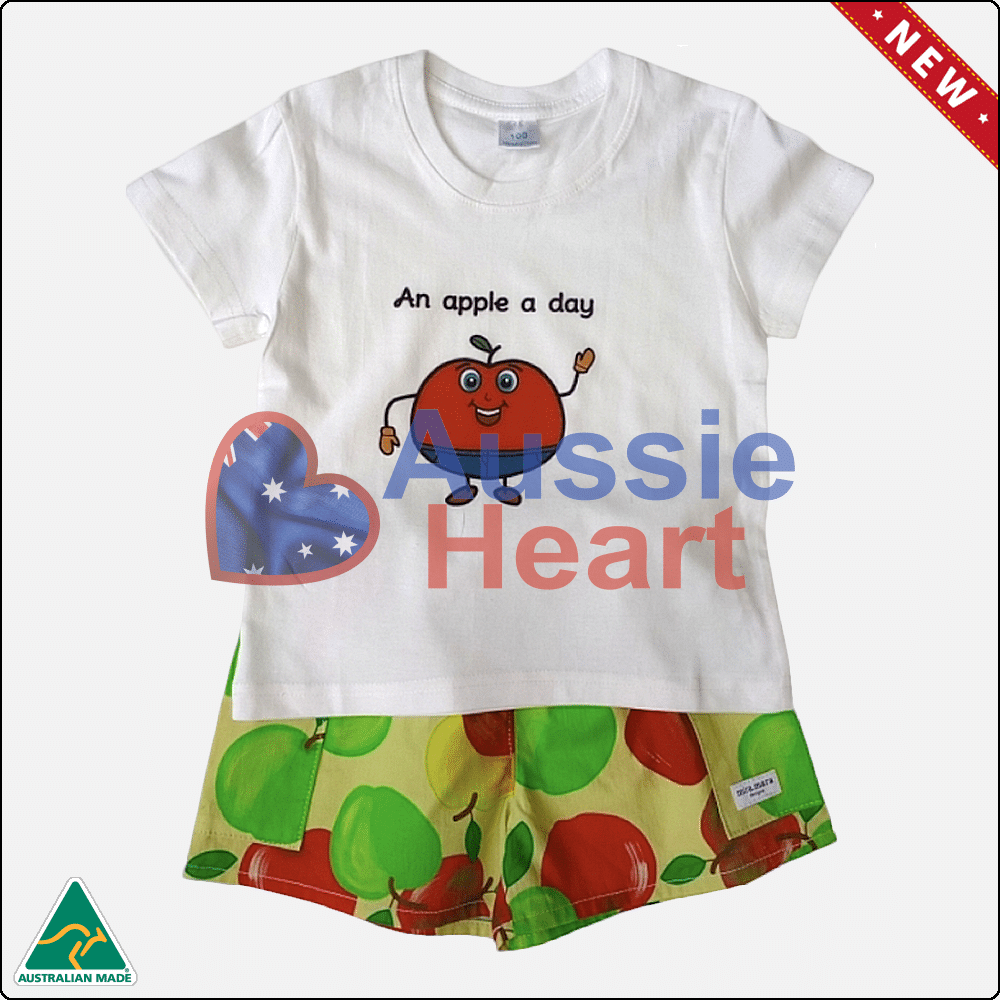 unisex_kids_t_shirts_apple_2_new Australian Made Unisex Kids T-Shirts Apple 2 New