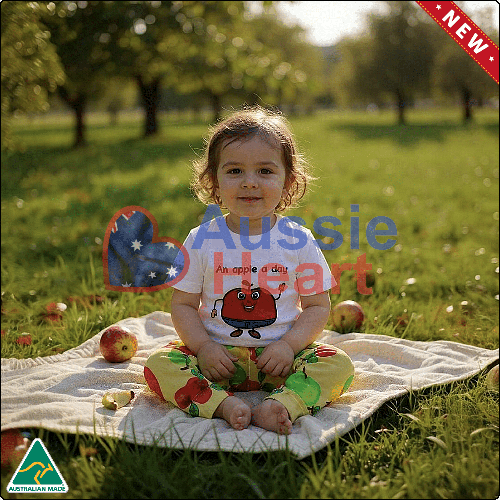 unisex_kids_t_shirts_apple_3_new Australian Made Unisex Kids T-Shirts Apple 3 New